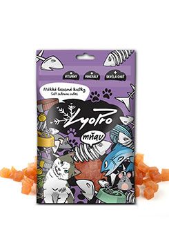 Lyopro Cat poch. sušené Měkké lososové kostky 70g