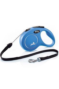 Vodítko FLEXI Classic New S lanko 8m/12kg modrá
