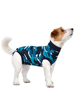 Obleček ochranný Suitical Dog BLUE CAMO 55cm M