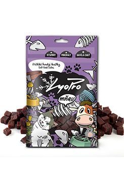 Lyopro Cat poch. sušené Měkké hovězí kostky 70g