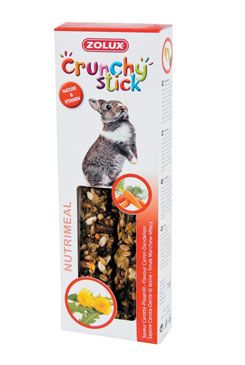 Pochoutka CRUNCHY STICK králík mrkev/pampeliška Zolux