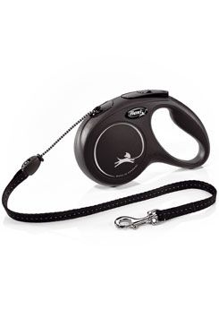 Vodítko FLEXI Classic New M lanko 5m/20kg černá