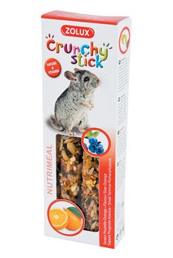 Pochoutka CRUNCHY STICK činčila trnka/pomeranč Zolux