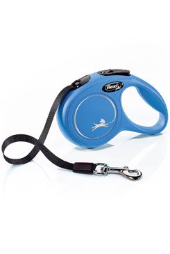 Vodítko FLEXI Classic New XS pásek 3m/12kg modrá