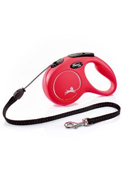 Vodítko FLEXI Classic New M lanko 5m/20kg červená