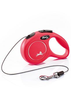 Vodítko FLEXI Classic New XS lanko 3m/8kg červená