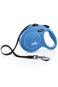 Vodítko FLEXI Classic New L pásek 5m/50kg modrá