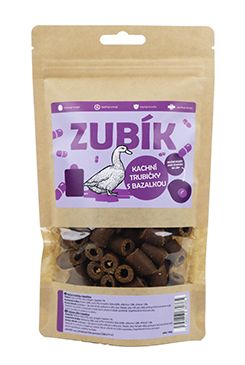 Pochoutka ZUBÍK Kachní trubičky s bazalkou 180g