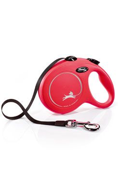 Vodítko FLEXI Classic New L pásek 5m/50kg červená