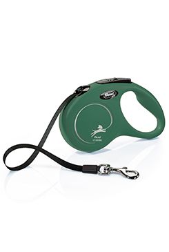 Vodítko FLEXI Classic New S pásek 5m/15kg olivová