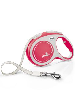 Vodítko FLEXI Comfort New L pásek 5m/60kg červená