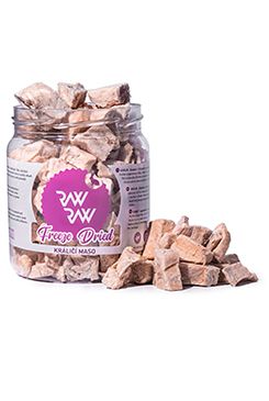 Raw Raw pochoutka mrazem sušené Králičí maso 70g