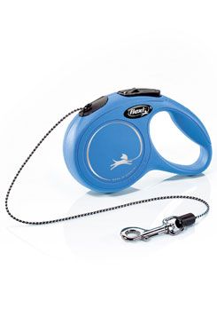 Vodítko FLEXI Classic New XS lanko 3m/8kg modrá