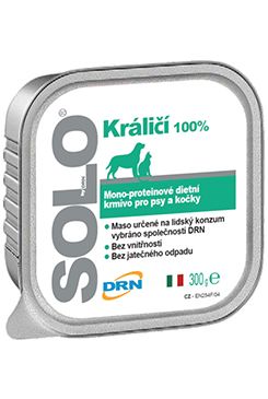 SOLO Coniglio 100% (králík) vanička 300g