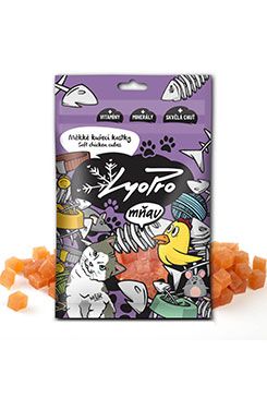 Lyopro Cat poch. sušené Měkké kuřecí kostky 70g