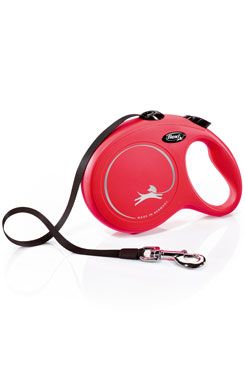 Vodítko FLEXI Classic New L pásek 8m/50kg červená