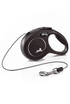 Vodítko FLEXI Classic New XS lanko 3m/8kg černá